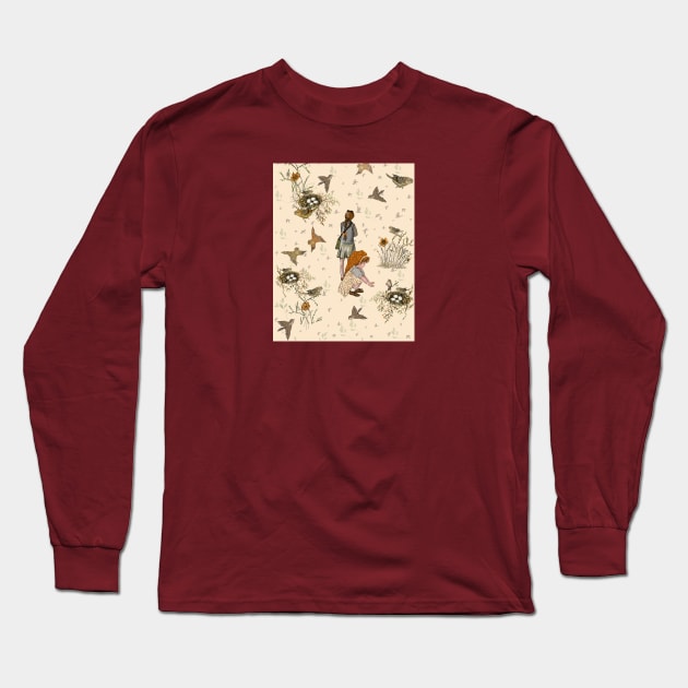 Grasshopper Sparrow Long Sleeve T-Shirt by Salzanos